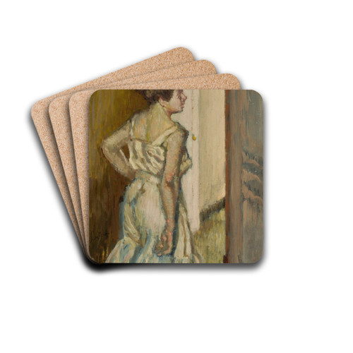 Study of a woman by Stanisaw Dbicki Drink Coasters - set of 4