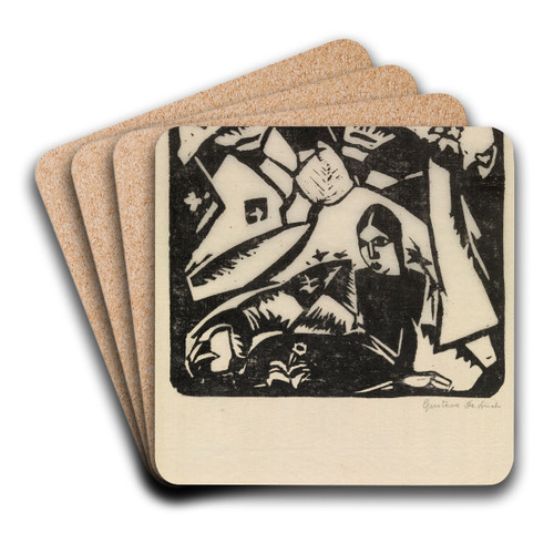 Spring by Gustave De Smet Art Drink Coaster set