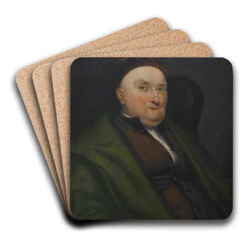 Elias Boudinot by John Vanderlyn Art Drink Coaster set Elias Boudinot by John Vanderlyn Art Drink Coaster set
