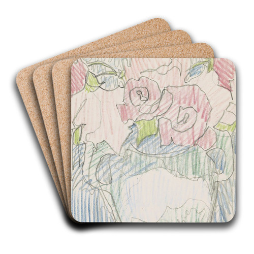 Bloemen in een vaas by Reijer Stolk Art Drink Coaster set