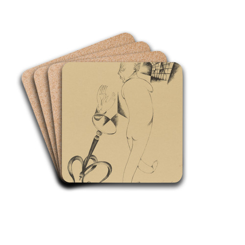 Krppel 9 by Heinrich Hrle Drink Coasters - set of 4 Krppel 9 by Heinrich Hrle Drink Coasters - set of 4