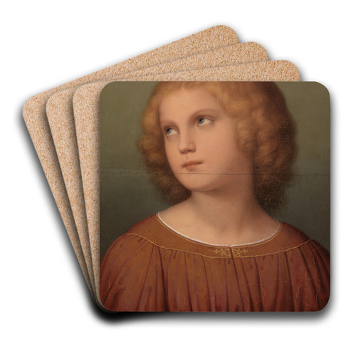 Head of a child by Marie Ellenrieder Art Drink Coaster set