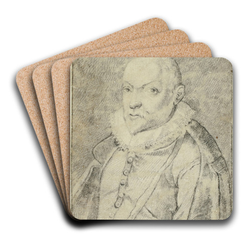 Bust Portrait of Man by Danil de Blieck Art Drink Coaster set