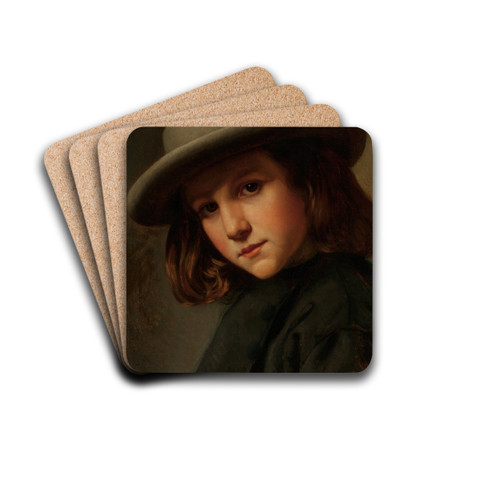 Portrait of K.L. Stewart Cobb by Carl August Heinrich Ferdinand Oesterley Drink Coasters - set of 4 Portrait of K.L. Stewart Cobb by Carl August Heinrich Ferdinand Oesterley Drink Coasters - set of 4