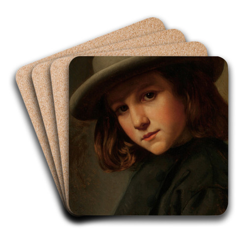 Portrait of K.L. Stewart Cobb by Carl August Heinrich Ferdinand Oesterley Art Drink Coaster set Portrait of K.L. Stewart Cobb by Carl August Heinrich Ferdinand Oesterley Art Drink Coaster set
