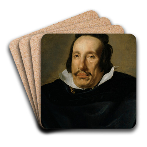 Portrait of a Man by Diego Velzquez Art Drink Coaster set