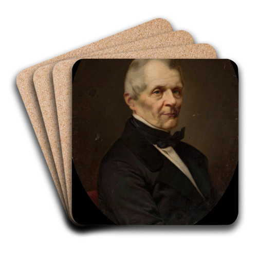 Portrait of Rafa Hadziewicz by Antoni Murzynowski Art Drink Coaster set Portrait of Rafa Hadziewicz by Antoni Murzynowski Art Drink Coaster set