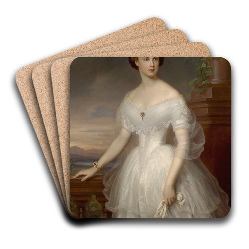 Kaiserin Elisabeth von sterreich by Franz Schrotzberg Art Drink Coaster set