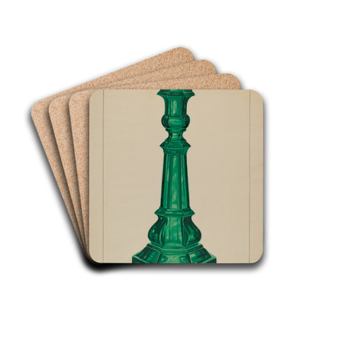 Candlestick by John Dana Drink Coasters - set of 4