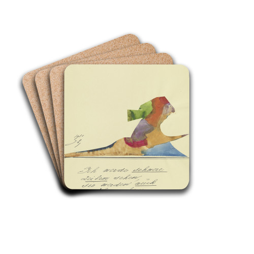 Ich werde schwere Zeiten sehen ' by John Elsas Drink Coasters - set of 4