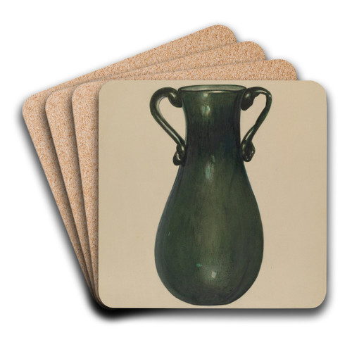 Vase by Anna Aloisi Art Drink Coaster set