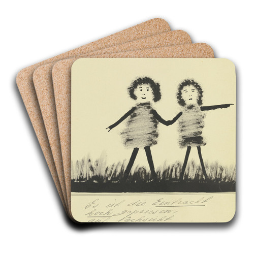 Es ist die Eintracht hochgepriesen ' by John Elsas Art Drink Coaster set