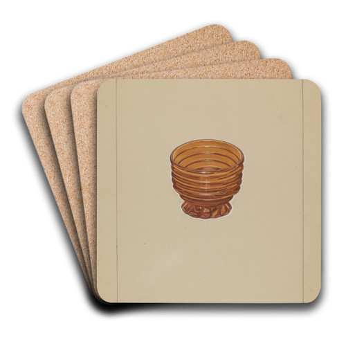 Salt Cellar by John Dana Art Drink Coaster set
