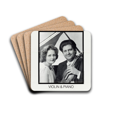The Forough Duo (Usa). Violin & Piano by U.S. Information Agency Drink Coasters - set of 4