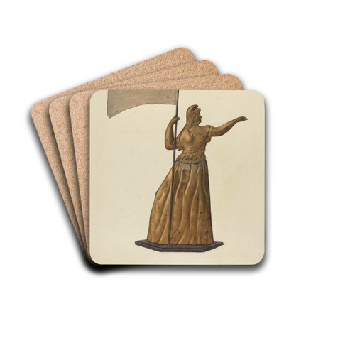 Weather Vane by Selma Sandler Drink Coasters - set of 4