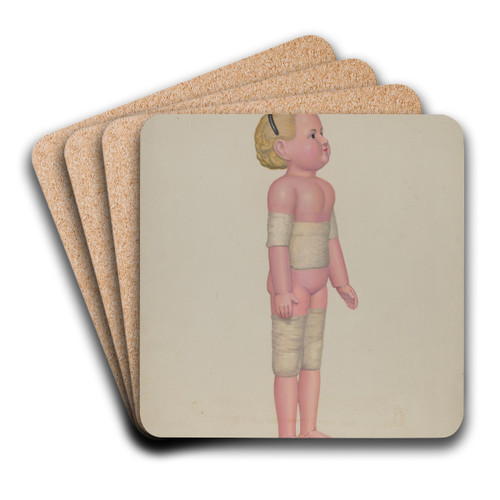 Doll - Adeline by Eugene Croe Art Drink Coaster set