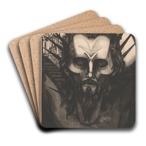 Hoofd van Christus by Lodewijk Schelfhout Art Drink Coaster set Hoofd van Christus by Lodewijk Schelfhout Art Drink Coaster set