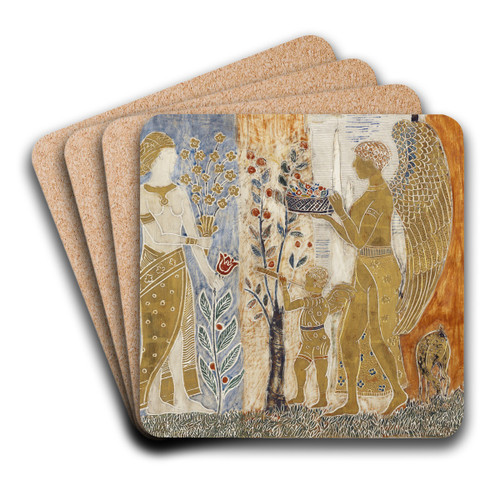 The Offering by Charles Prendergast Art Drink Coaster set