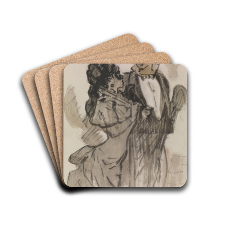 Pair by James Ensor Drink Coasters - set of 4