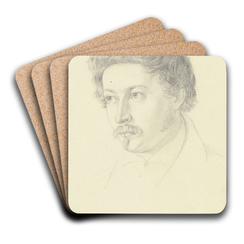 Bildnis des Klner Bildhauers Altenkirch by Nikolaus Hoff Art Drink Coaster set