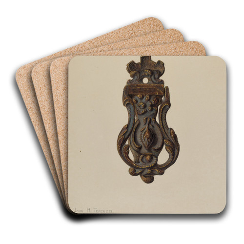 Door Knocker by John H. Tercuzzi Art Drink Coaster set Door Knocker by John H. Tercuzzi Art Drink Coaster set