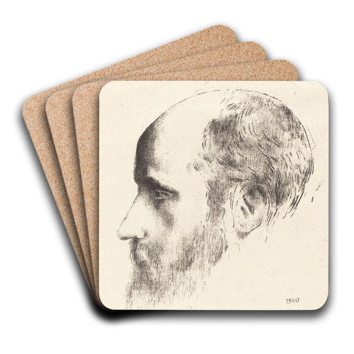 Edouard Vuillard by Odilon Redon Art Drink Coaster set Edouard Vuillard by Odilon Redon Art Drink Coaster set