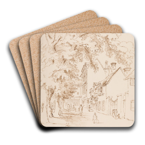 Buildings Belonging to Magdalen Hall, Oxford by Alexander Monro Art Drink Coaster set