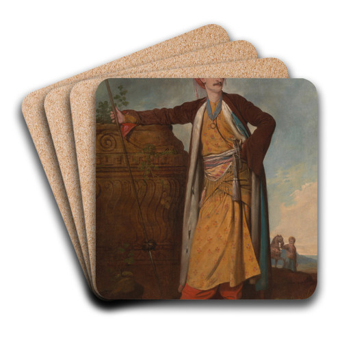 Portrait of an Armenian by Richard Cosway Art Drink Coaster set