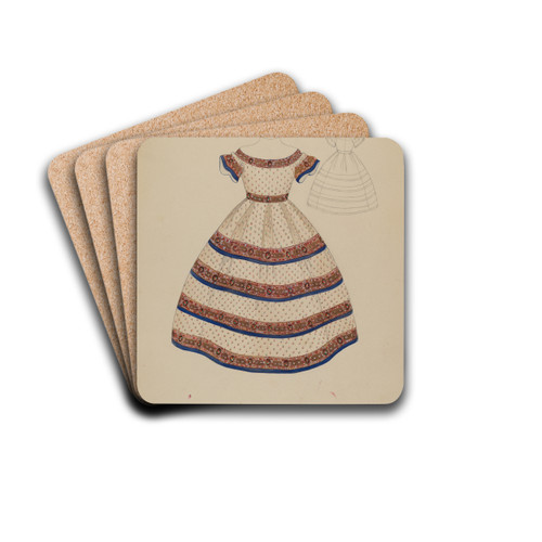Child's Dress by Marie Mitchell Drink Coasters - set of 4