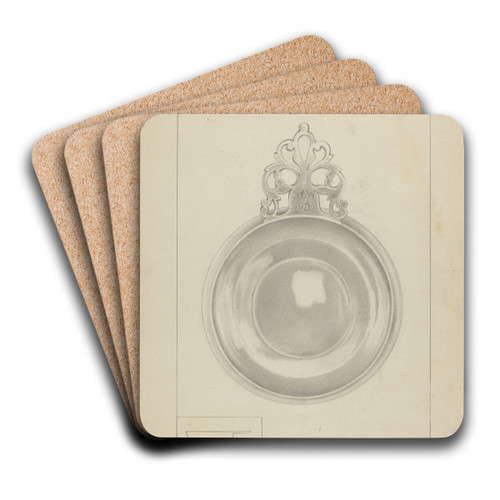 Silver Porringer by Vincent Carano Art Drink Coaster set