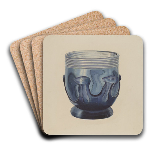 Glass Bowl by Michael Trekur Art Drink Coaster set