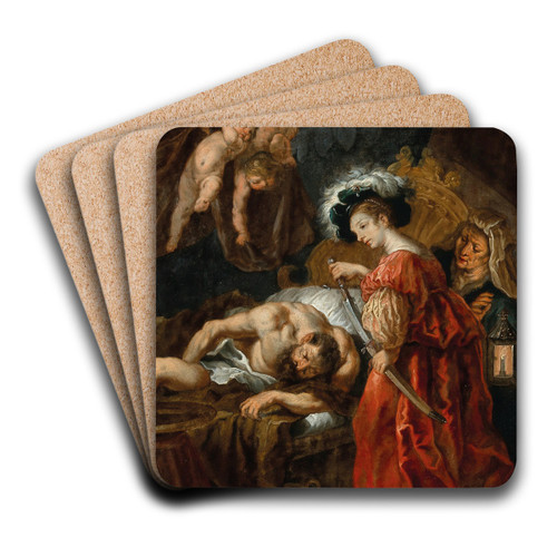 Judith and Holofernes by Cornelis Schut Art Drink Coaster set