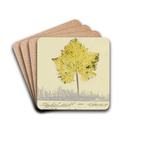 Denket nicht an dummes Zeug ' by John Elsas Drink Coasters - set of 4