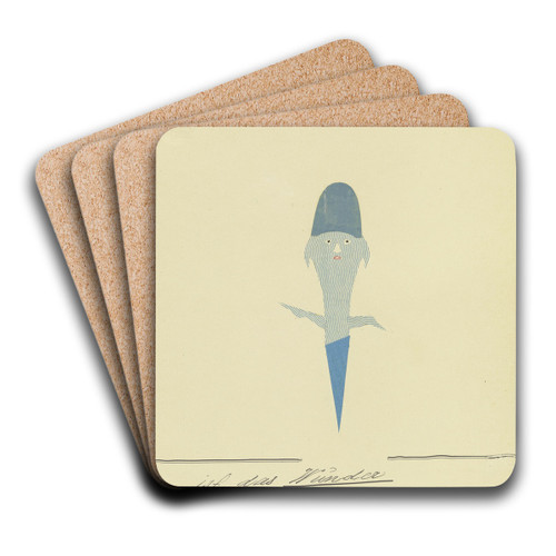 Ist das Wunder kommbereit ' by John Elsas Art Drink Coaster set Ist das Wunder kommbereit ' by John Elsas Art Drink Coaster set