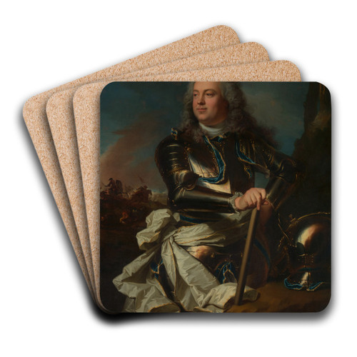 Portrait of a General Officer by Hyacinthe Rigaud Art Drink Coaster set