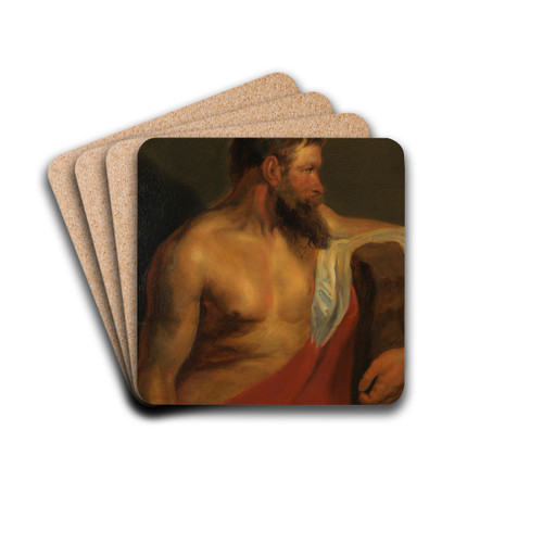 Mannentorso by Peter Paul Rubens Drink Coasters - set of 4 Mannentorso by Peter Paul Rubens Drink Coasters - set of 4