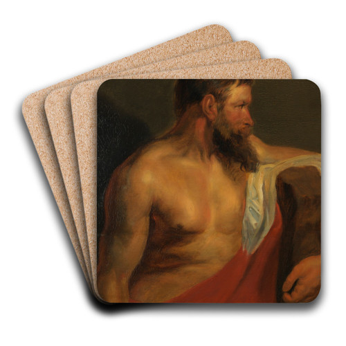 Mannentorso by Peter Paul Rubens Art Drink Coaster set Mannentorso by Peter Paul Rubens Art Drink Coaster set