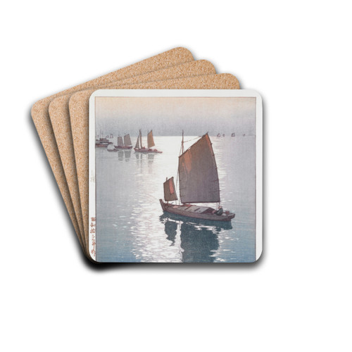 Calm Wind by Yoshida Hiroshi Drink Coasters - set of 4