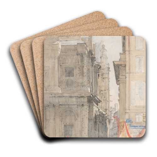 St. Eustache, Paris by David Cox Art Drink Coaster set