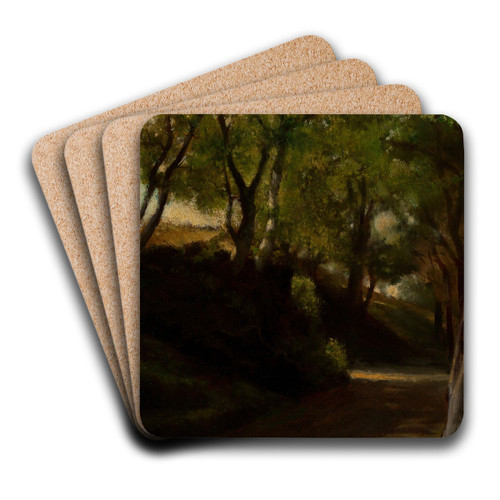 In 'The Glen,' Portsmouth, Rhode Island by John La Farge Art Drink Coaster set