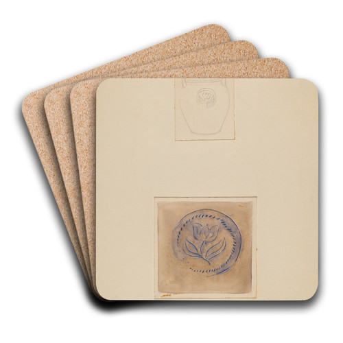 Crock by Yolande Delasser Art Drink Coaster set Crock by Yolande Delasser Art Drink Coaster set