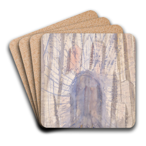 BrooklynBridge by Abraham Walkowitz Art Drink Coaster set