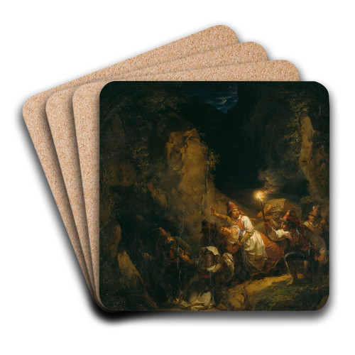 Italian Bandits Abducting Some Women by Alexander Laurus Art Drink Coaster set Italian Bandits Abducting Some Women by Alexander Laurus Art Drink Coaster set