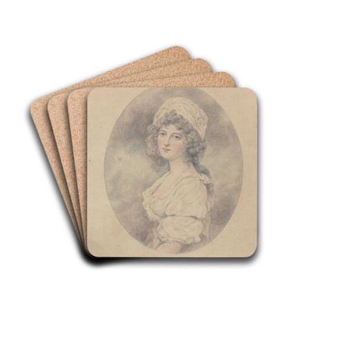 Portrait of Lady Marjorie Jenkins by John Downman Drink Coasters - set of 4