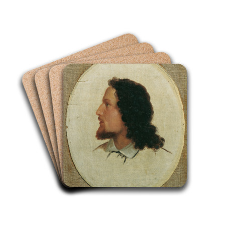 Selbstbildnis by Hanns Gasser Drink Coasters - set of 4