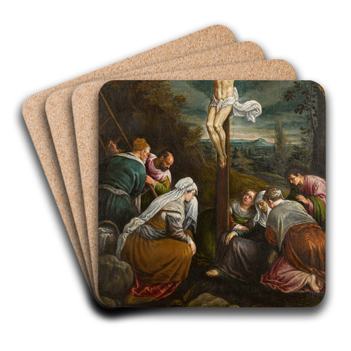 The Crucifixion by Workshop of Jacopo Bassano Art Drink Coaster set