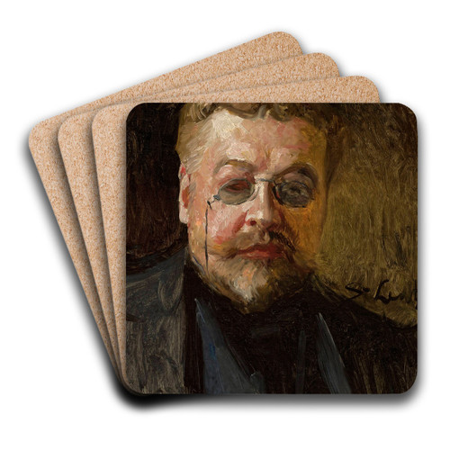 Portrait of Henryk Pitkowski by Stanisaw Lentz Art Drink Coaster set