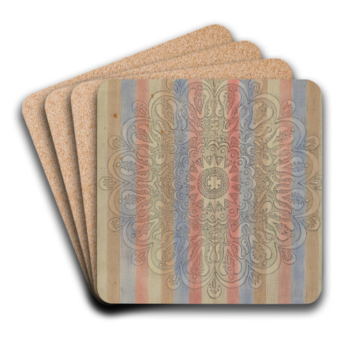 Bedspread by Christopher Hobbs Art Drink Coaster set Bedspread by Christopher Hobbs Art Drink Coaster set