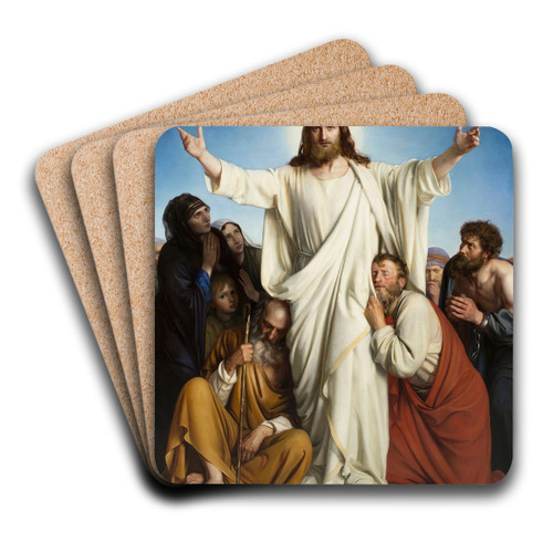 Christus Consolator by Carl Bloch Art Drink Coaster set