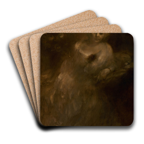 Portrait de Madame Aline Mnard-Dorian by Eugne Carriere Art Drink Coaster set